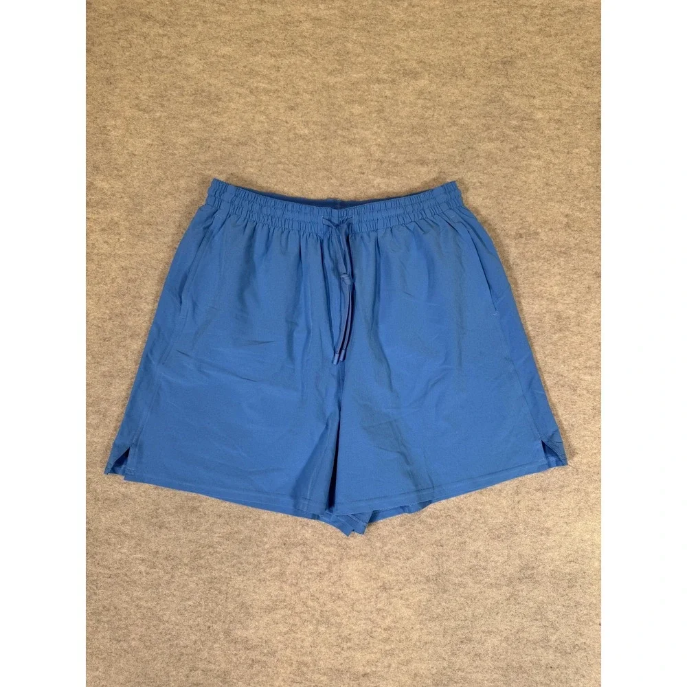 Lululemon Shorts Mens 30 Blue Athletic Running 7 In Inseam Drawstring Gym Casual